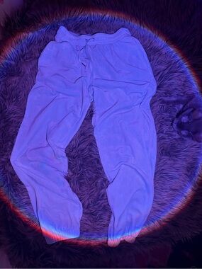 Light Blue Velvef Drawstring Jogger SweatPants